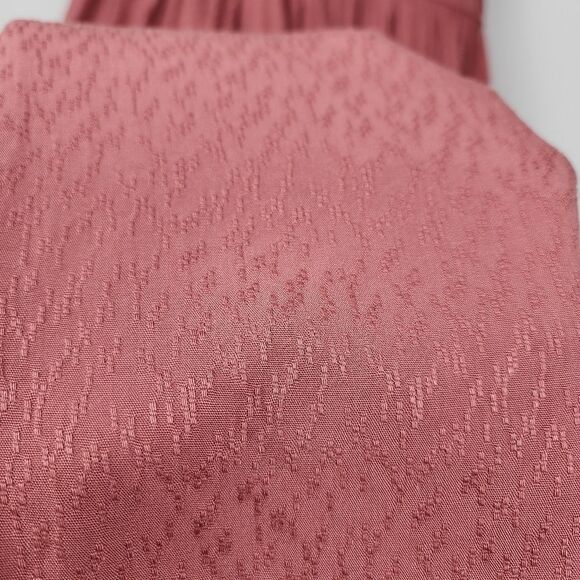 Anthropologie Dress ASTR The Label Midi Dress Sleeveless Smocked Dusty Rose M - Picture 12 of 14